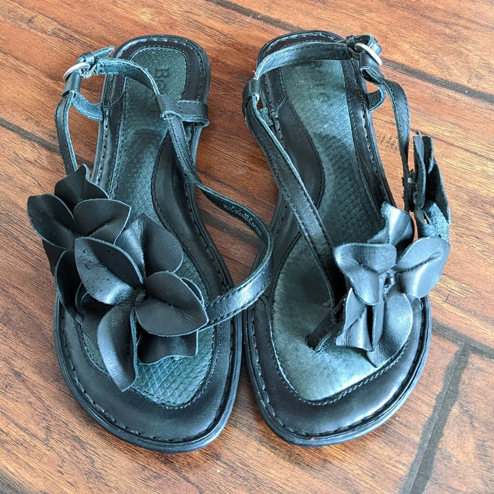 Born Floral Leather Sandals